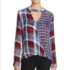 Vintage Havana Plaid crossover top